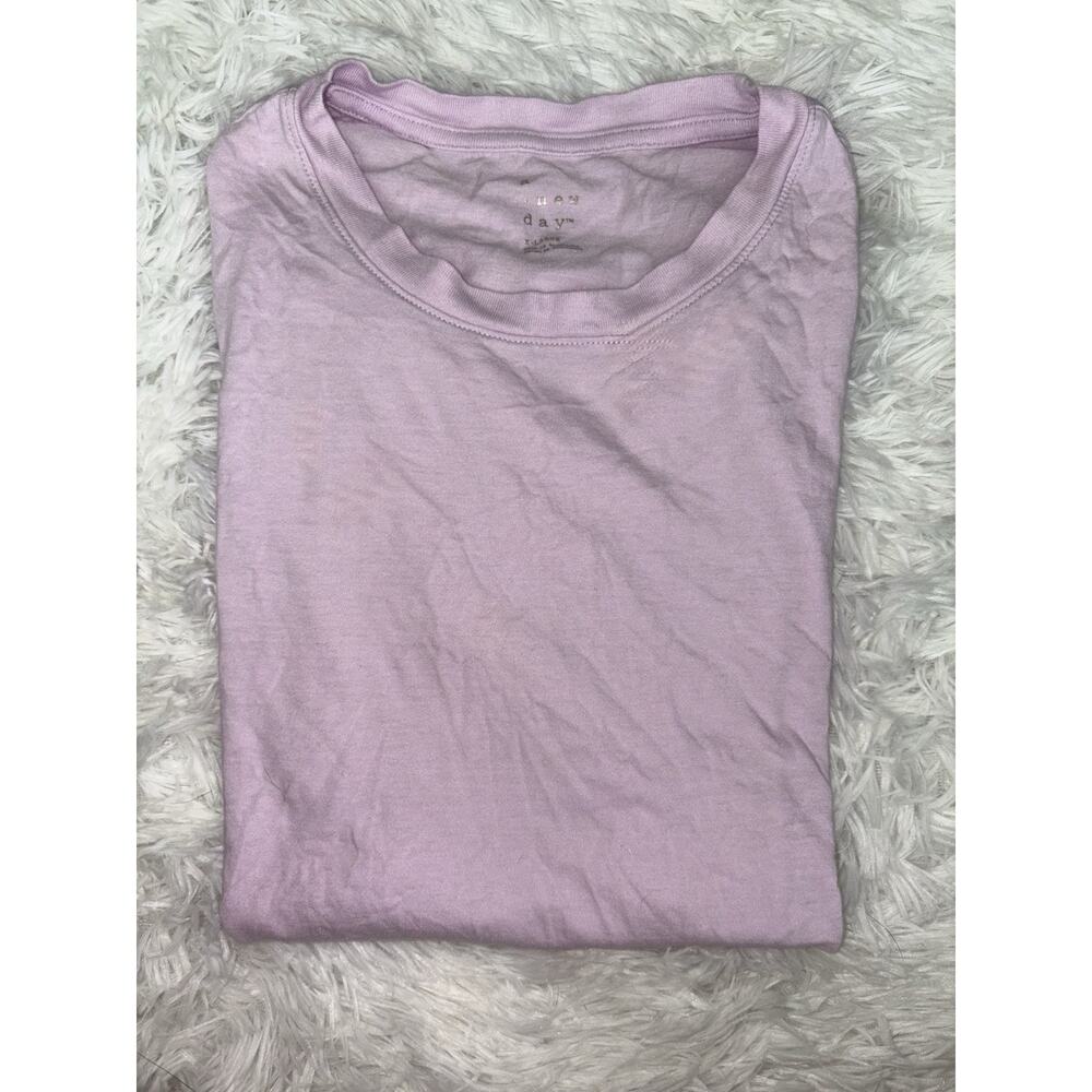 A New Day Women’s X-Large Light Lavender Cotton/modal Tee. Soft, Comfortable - Picture 8 of 8